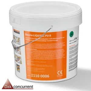Vloeibare dakbedekking.dak repareren.pvc reparatieset.daklekkage repareren.Bauderliquitec PU.epdm